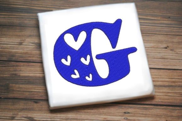 Alphabet Letter G Multi Heart