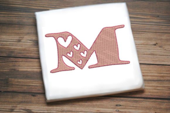 Alphabet Letter M Multi Heart