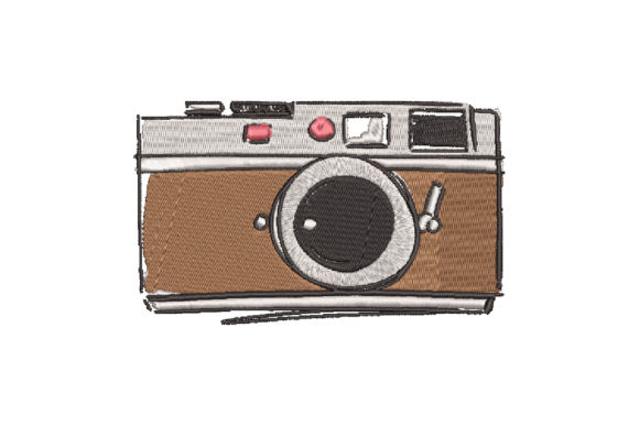 Camera Embroidery Design