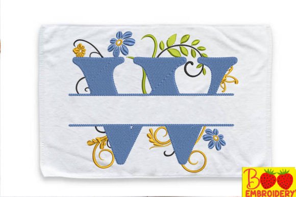 Floral Letter W Review for Real Embroidery Projects