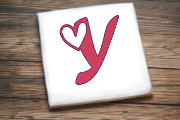 Letter Y with Beautiful Heart