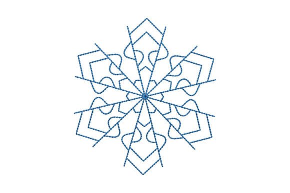 Mirror Snowflake: Elegant Embroidery for Meaningful Gifts