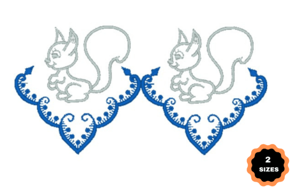 Squirrel Border: A Charming, Versatile Embroidery for Small Business Branding