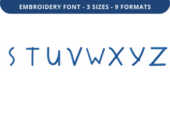 Troofles Font S to Z: A Seasonal Embroidery Font Review